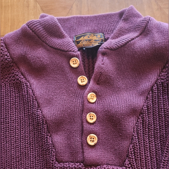 Eddie Bauer 100% Cotton Sweater Easy Care Thick and Warm! 2XLT - Picture 2 of 4